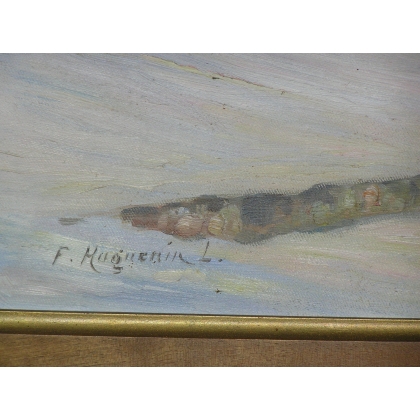 Paintings | Painting: ‘Winter in Chardonne’. Moinat SA  – Antiques and home décor
