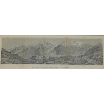 Engraving: ‘The Mont Blanc Range as seen from Moinat SA’ – Antiques and Decor