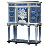 Cabinet en laque bleu Romeo par Claude DALLE