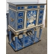 Cabinet en laque bleu Romeo par Claude DALLE