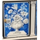 Cabinet en laque bleu Romeo par Claude DALLE