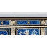 Cabinet en laque bleu Romeo par Claude DALLE