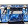 Cabinet en laque bleu Romeo par Claude DALLE