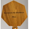 Set of turned wooden tableware, including a bowl and 6 goblets