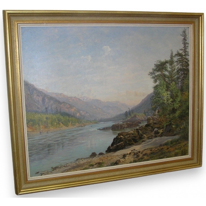 Tableau \"Paysage\", signé.