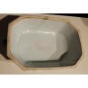 Légumier en porcelaine bleu et blanc