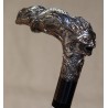 Canne avec poignée "Lion et serpent" argentée