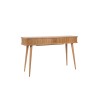 "BARBIER" console table with drop-leaf top, made of ash