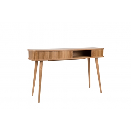 "BARBIER" console table with drop-leaf top, made of ash