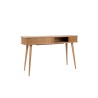 "BARBIER" console table with drop-leaf top, made of ash