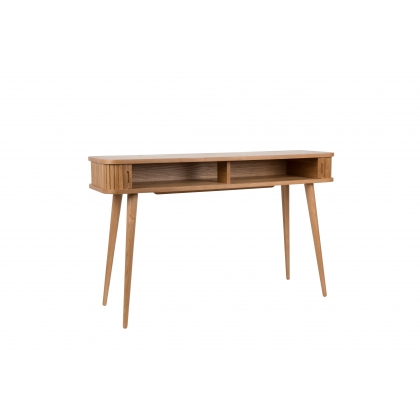 "BARBIER" console table with drop-leaf top, made of ash