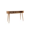 "BARBIER" console table with drop-leaf top, made of ash