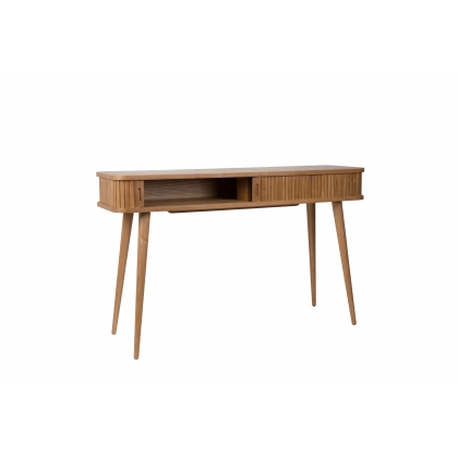 "BARBIER" console table with drop-leaf top, made of ash