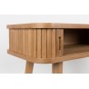 "BARBIER" console table with drop-leaf top, made of ash