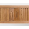 "BARBIER" console table with drop-leaf top, made of ash