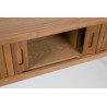 "BARBIER" console table with drop-leaf top, made of ash