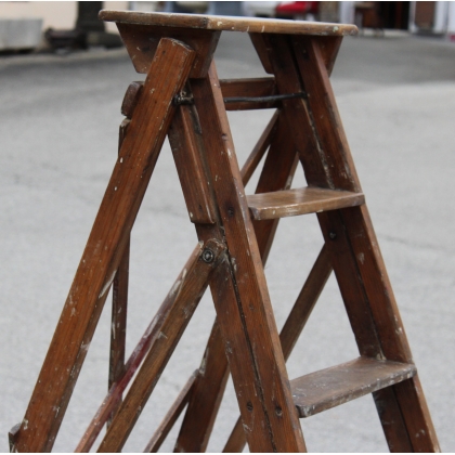 7-rung wooden ladder, HOMAG