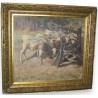 Paintings | Painting: ‘The Little Calves’. Moinat SA  – Antiques and home décor