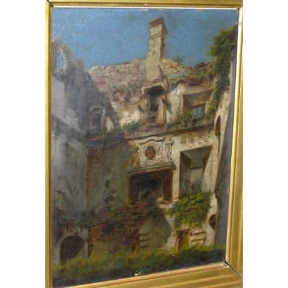 Paintings | Painting: ‘Château de Blonay’. Moinat SA  – Antiques and home décor