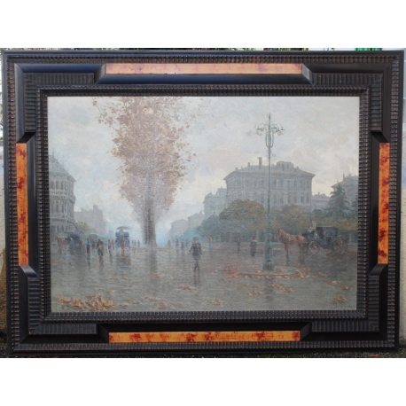 Tableau \"Ville d\'Italie\" signé A. CATTI