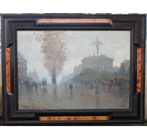 Tableau "Ville d'Italie" signé A. CATTI