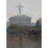 Tableau \"Ville d\'Italie\" signé A. CATTI