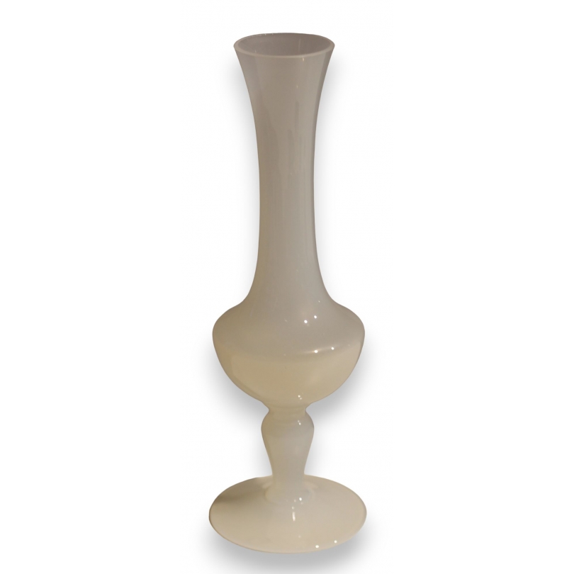 White opaline vase