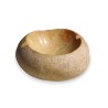 Round white hardstone ashtray