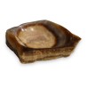 Amber-coloured hardstone ashtray