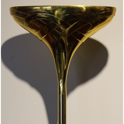 Lampadaire en laiton marqué CG
