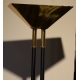 Lapadaire halogène en bronze doré et canon de fusi