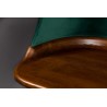 FINN desk in ash wood and green velvet