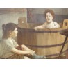 Paintings | Painting entitled ‘Children’. Moinat SA  – Antiques and home décor