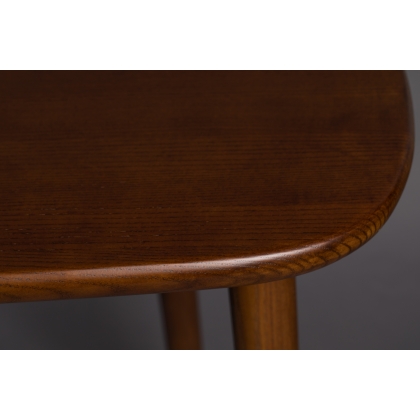 FINN desk in ash wood and green velvet