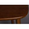 FINN desk in ash wood and green velvet