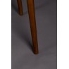 FINN desk in ash wood and green velvet