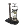 30-minute silver-plated brass hourglass with stand