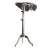 Victorian binoculars with a silver-plated brass tripod