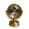 Circular clock in gilded brass by Jean ROULET
