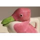 Pichet Canard rose vert signé SANDOZ