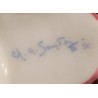 Pichet Canard rose vert signé SANDOZ