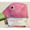 Pichet Canard rose vert signé SANDOZ