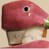 Pichet Canard rose vert signé SANDOZ