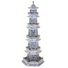 Pagode en porcelaine bleu blanc