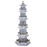 Pagode en porcelaine bleu blanc