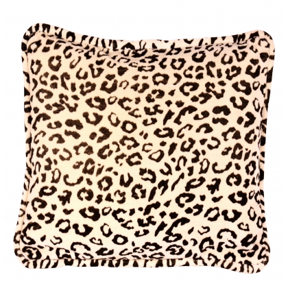 Coussin léopard carré