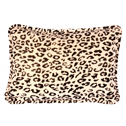 Coussin léopard rectangulaire