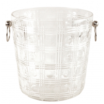 Seau à glace en cristal taillé