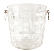 Seau à glace en cristal taillé