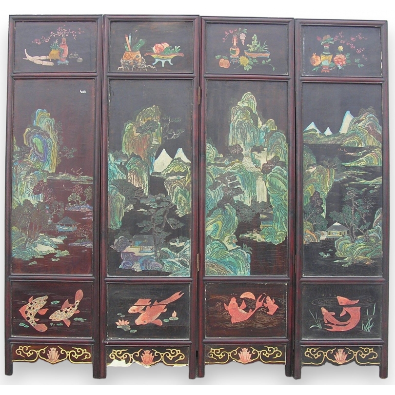 Folding screen. at  Moinat SA  - Antiques and home décor